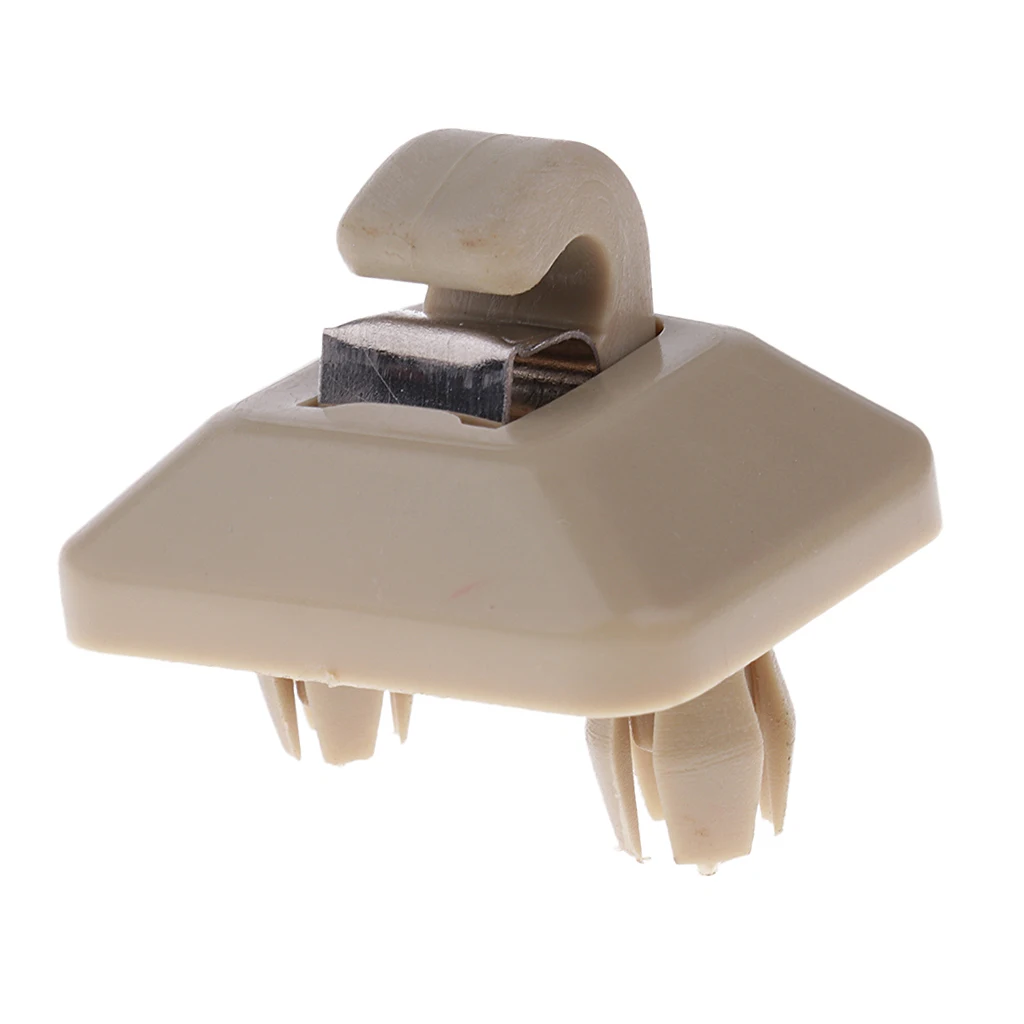 

New High Quality 2 Pcs Sun Visor Clip Hook Holder for Audi A5 Q5 13 14 15 Beige Stable characteristics high reliability