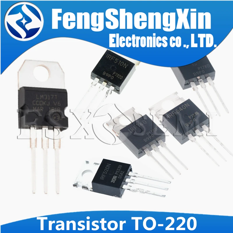ТРАНЗИСТОР IRF510 IRF520 IRF540 IRF640 IRF740 IRF840 LM317T TO-100 TO220 IRF840PBF IRF510PBF IRF520PBF IRF740PBF LM317 220 шт. |