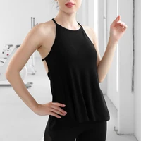 new breathable womens sports top high elastic quick strapy dry yoga crop tank tops female running vest fitness shirt gym wear