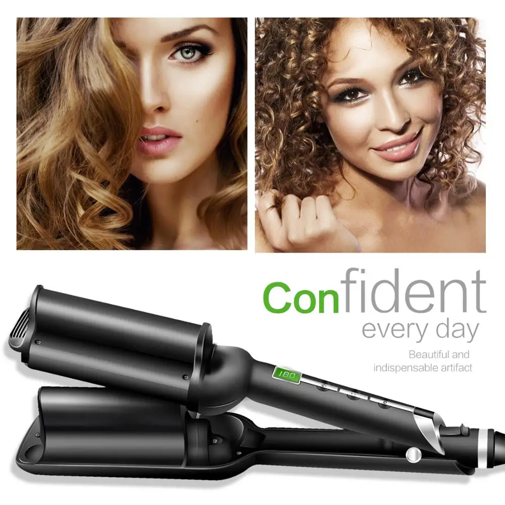 

Big Roll Hair Curlers Egg Roll Bar Cone Head Three Great Curlers Prevent Hot Tube Water Ripple Curling Iron Cake Styling Tool.