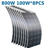 dgsunlight 100w 200w 12v portable solar panel flexible 16v 800w plate cells monocrystalline silicon