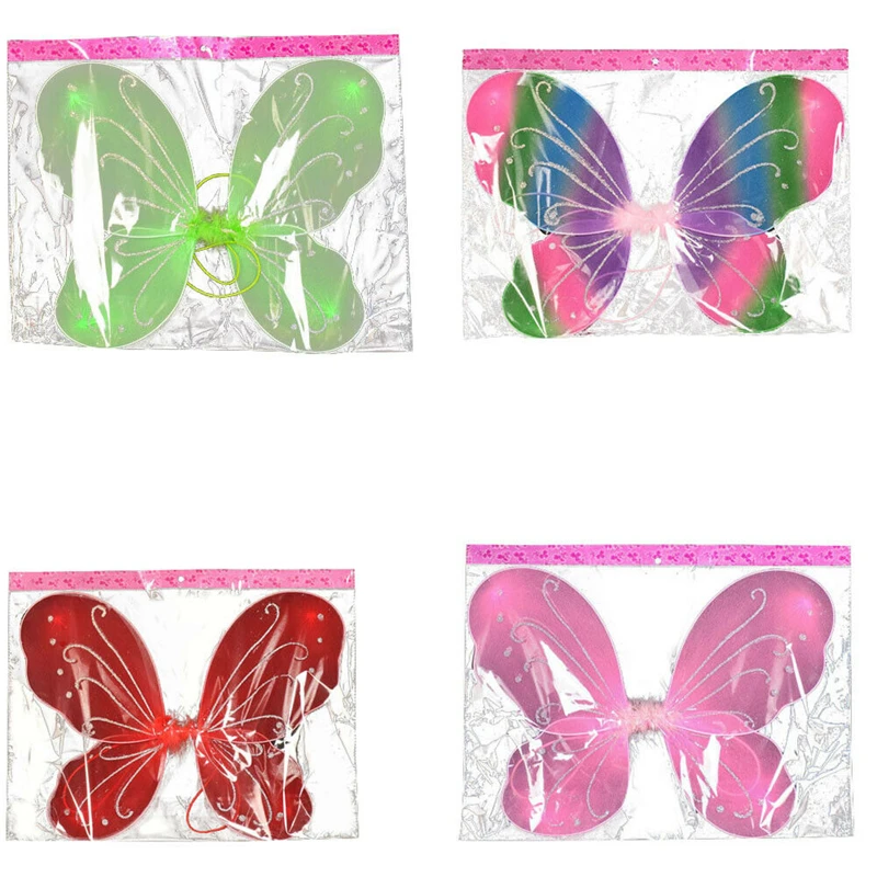 Крылья бабочки и феи волшебная палочка комплект Маскарадный костюм для девочек