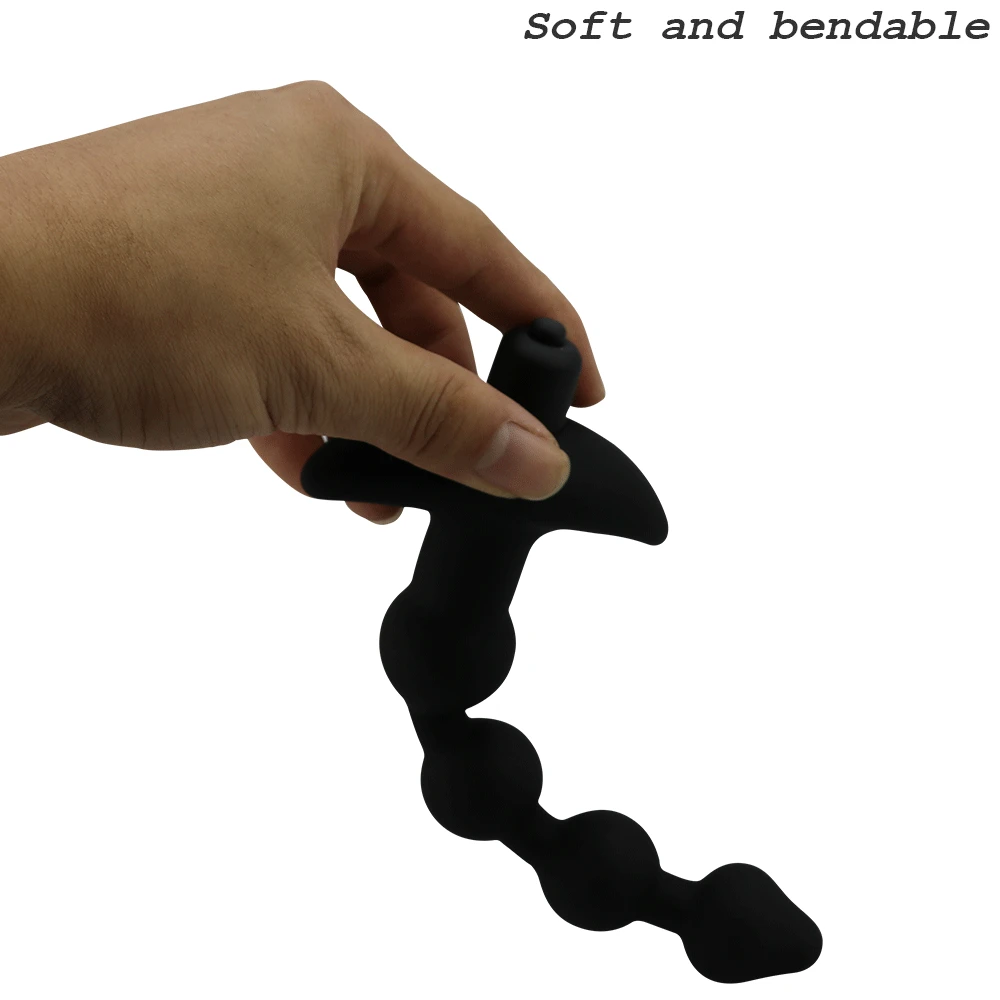 Силиконовая анальная пробка 10 скоростей анальные бусины вибраторы для женщин и