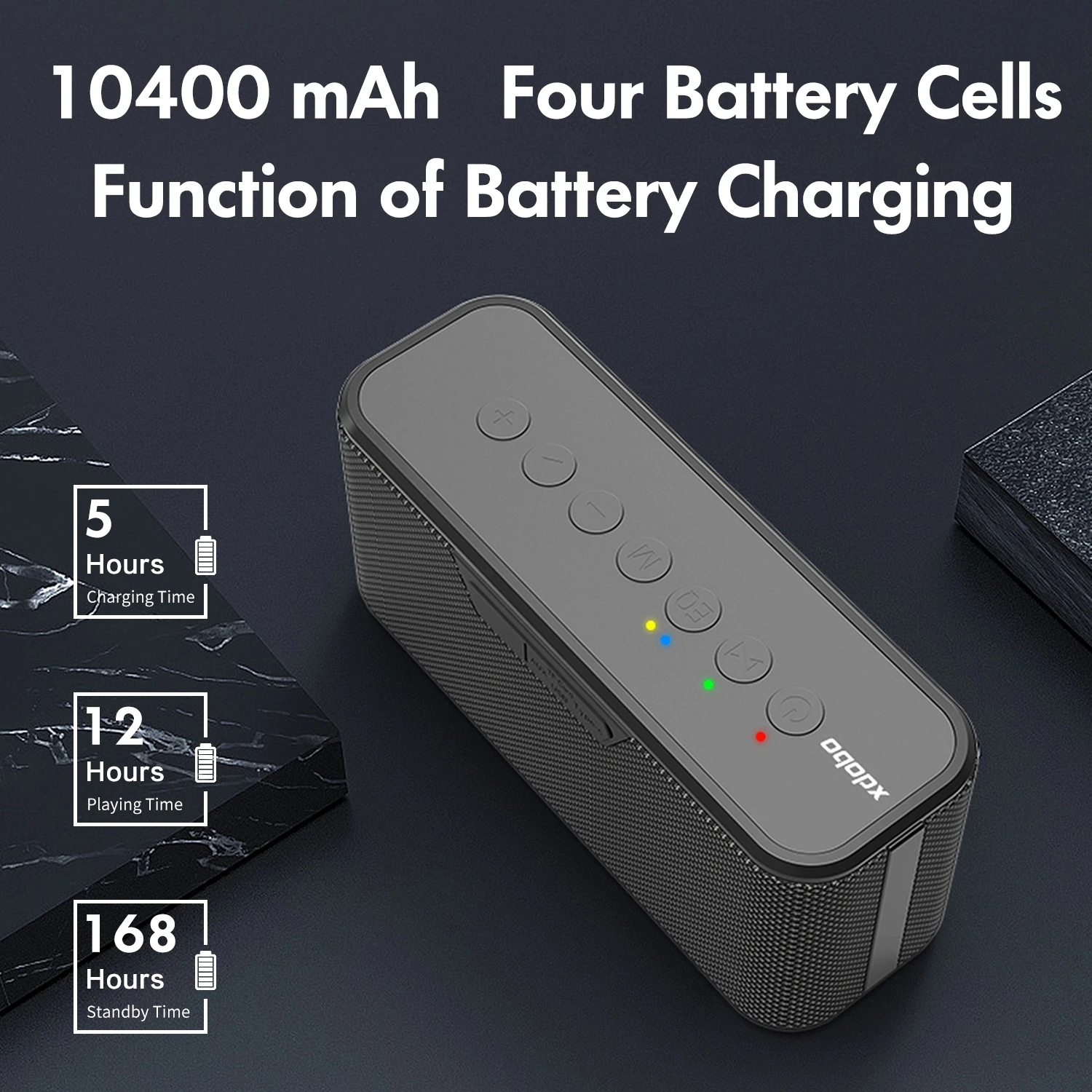 xdobo x8 plus 80w high power portable bluetooth speaker tws stereo surround subwoofer 10040mah wireless music caixa de som tffm free global shipping