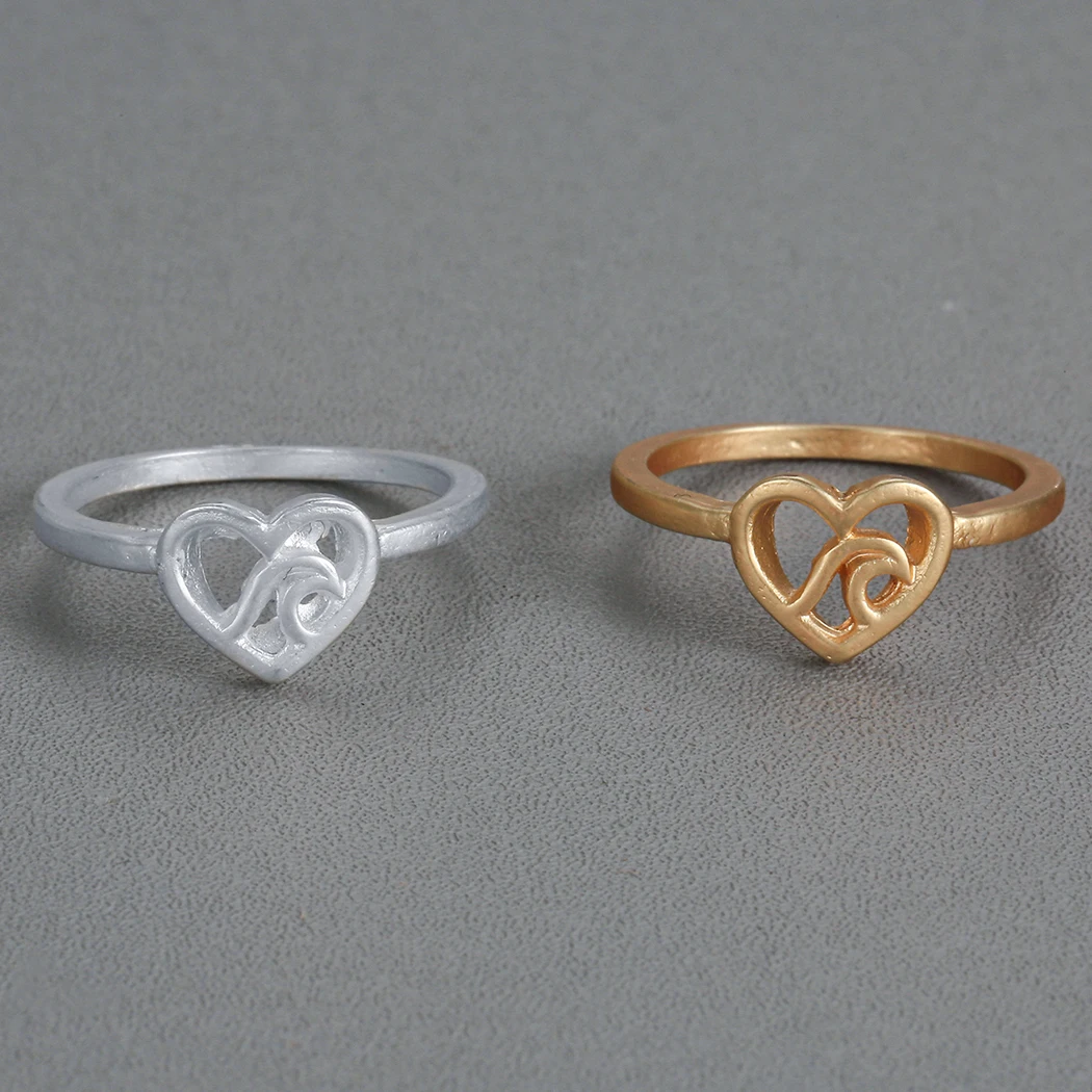 Cxwind модные волнистые обручальные кольца в форме сердца женские стиле бохо