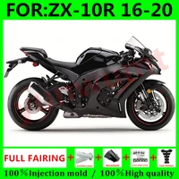 new motorcycle injection mold full fairings for kawasaki zx 10r zx10r 2016 2020 16 17 18 19 20 bodywork fairing kit set black