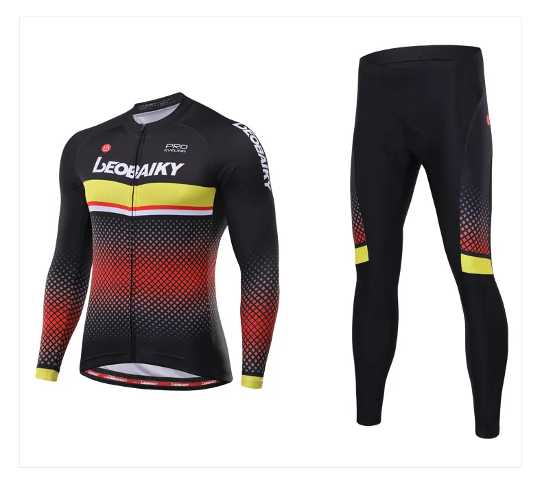 Newest Winter Thermal Fleece Cycling Jersey Set Men Pro Team Bike Clothing Mtb Racing Bicycle Sport Cycle Clothes Long Sleeves