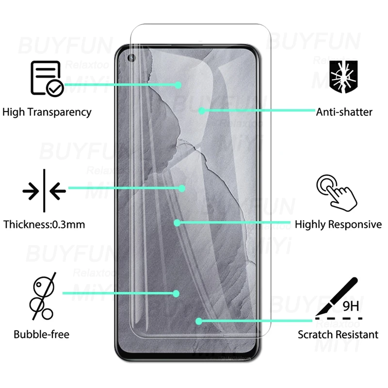 1 to 2 protective glass for realme realmi gt master edition 5g 2021phone screen and camera lens protectors tremp film cover free global shipping