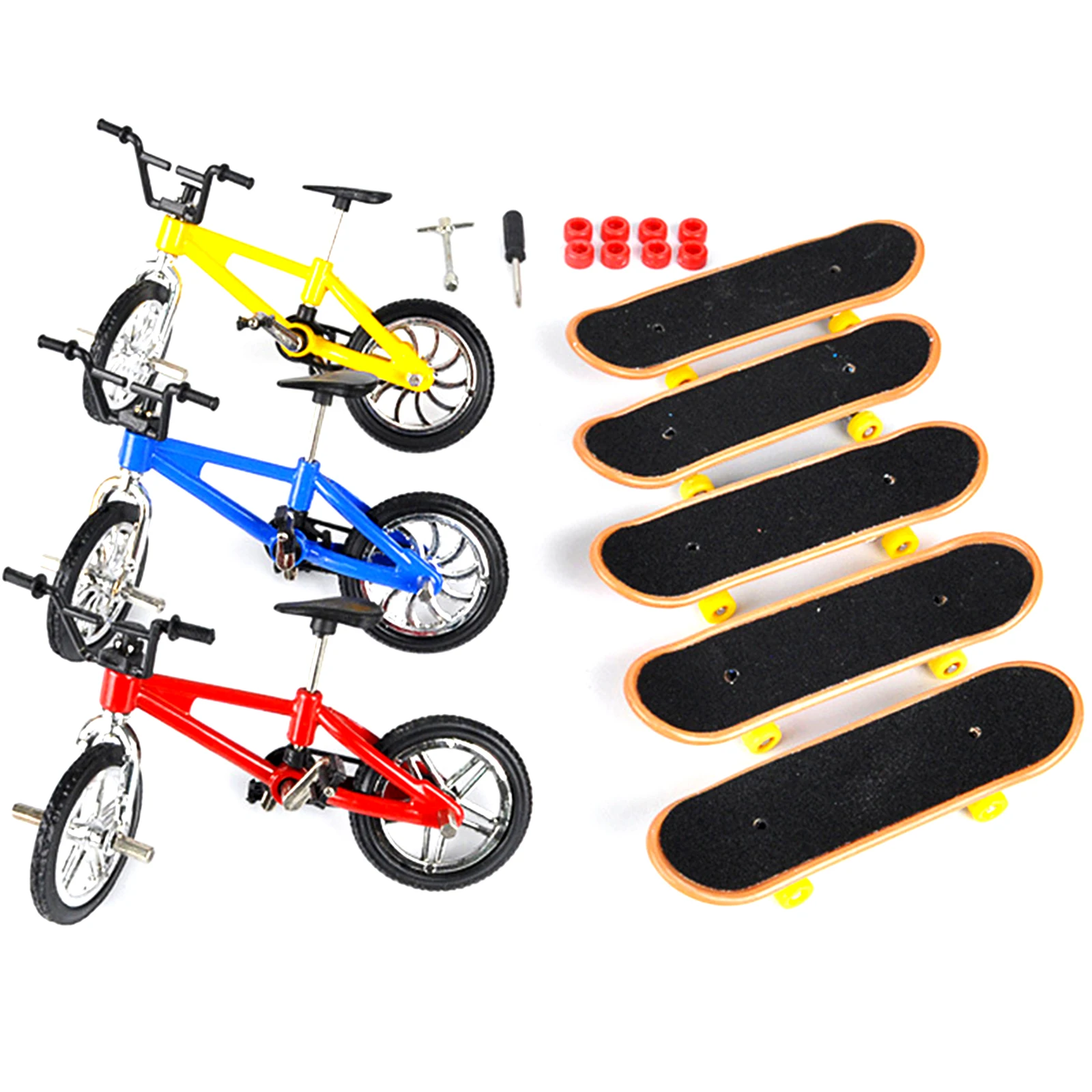 Мини скейтборд для пальцев фингерборд BMX велосипед набор забавные скейтборды