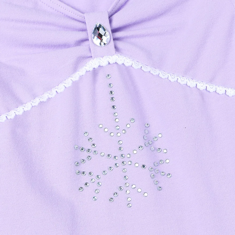 

BAOHULU Girls Cotton Ballet Dress Leotards Ruffle Sleeves Rhinestone Sequins Kids Ballerina Dance Costume Bodysuit for 3-8 Years