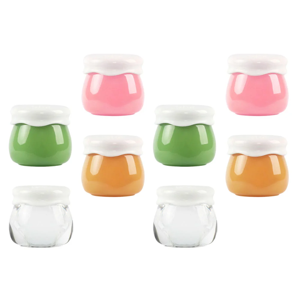 

8Pcs Acrylic Cream Bottle Cream Box Cream Bottle Cosmetics Sub Packing Bottles