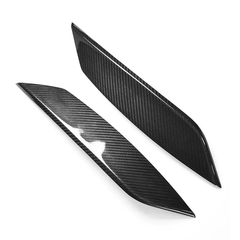 Сухой чистый углеродное волокно передний брови головы светильник веки для Nissan 350Z