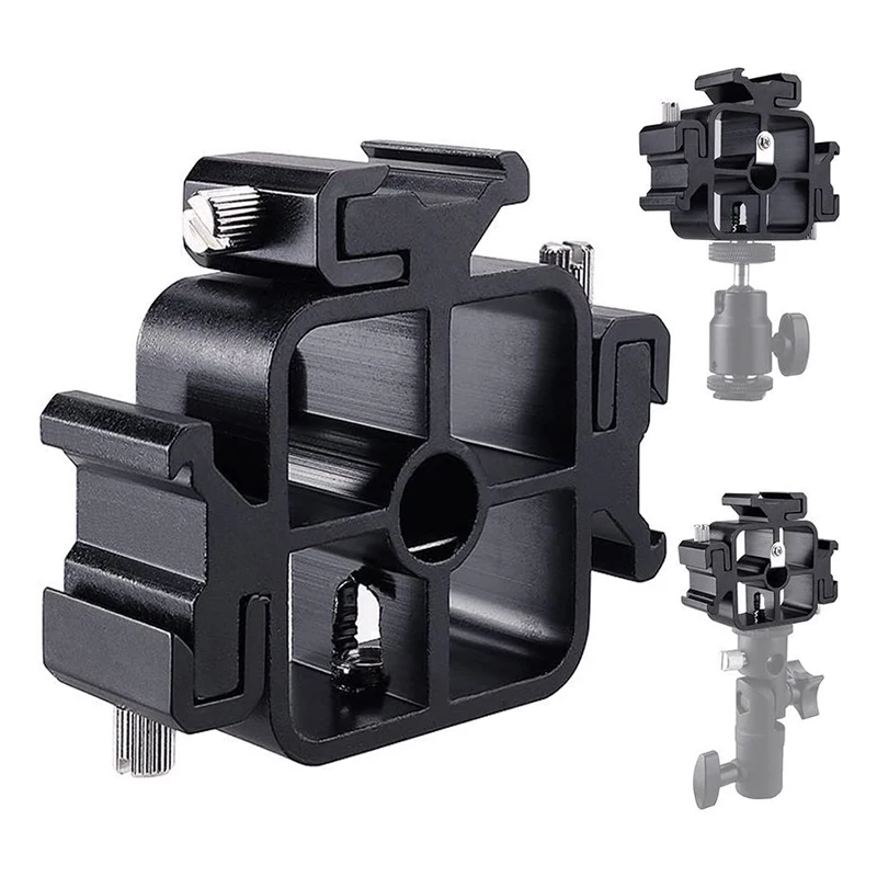 2 шт. тройное крепление для холодного башмака держатель зонта камеры Speedlite