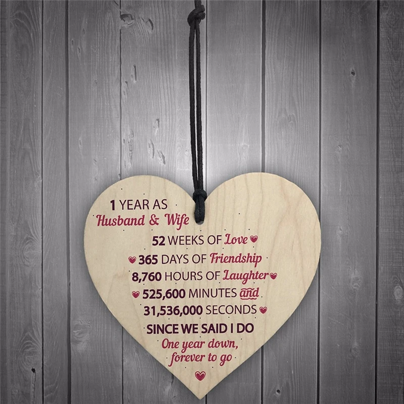 

New Style Fashion Printed With Funny Information Best couple Gift Wedding Anniversary Plaque