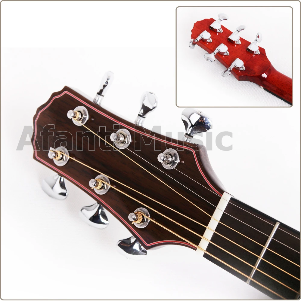 Afanti Музыку высокого качества 39 дюймов елового Топ Акустическая гитара/из