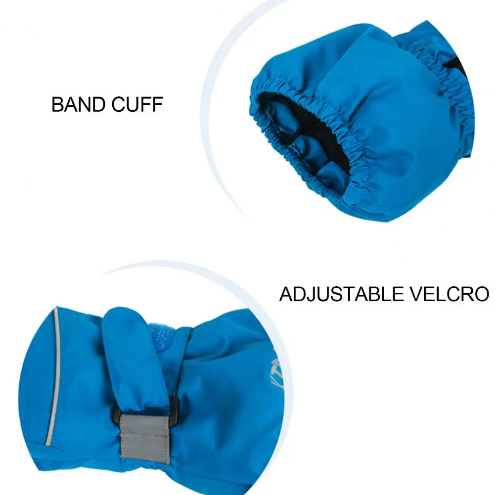 

Kids Outdoor Five-fingers Solid Color Warm Riding Gloves Non-slip Ski Mittens Riding Gloves