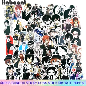 1050pcsset bungou stray dogs anime graffiti stickers gifts toys for kid diy skateboard laptop car phone motorcycles bicycles free global shipping
