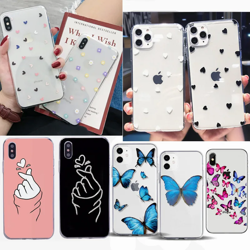 Прозрачные силиконовые чехлы для телефонов iPhone 6 6S 7 8 8Plus X XS 5 детской модели 2020