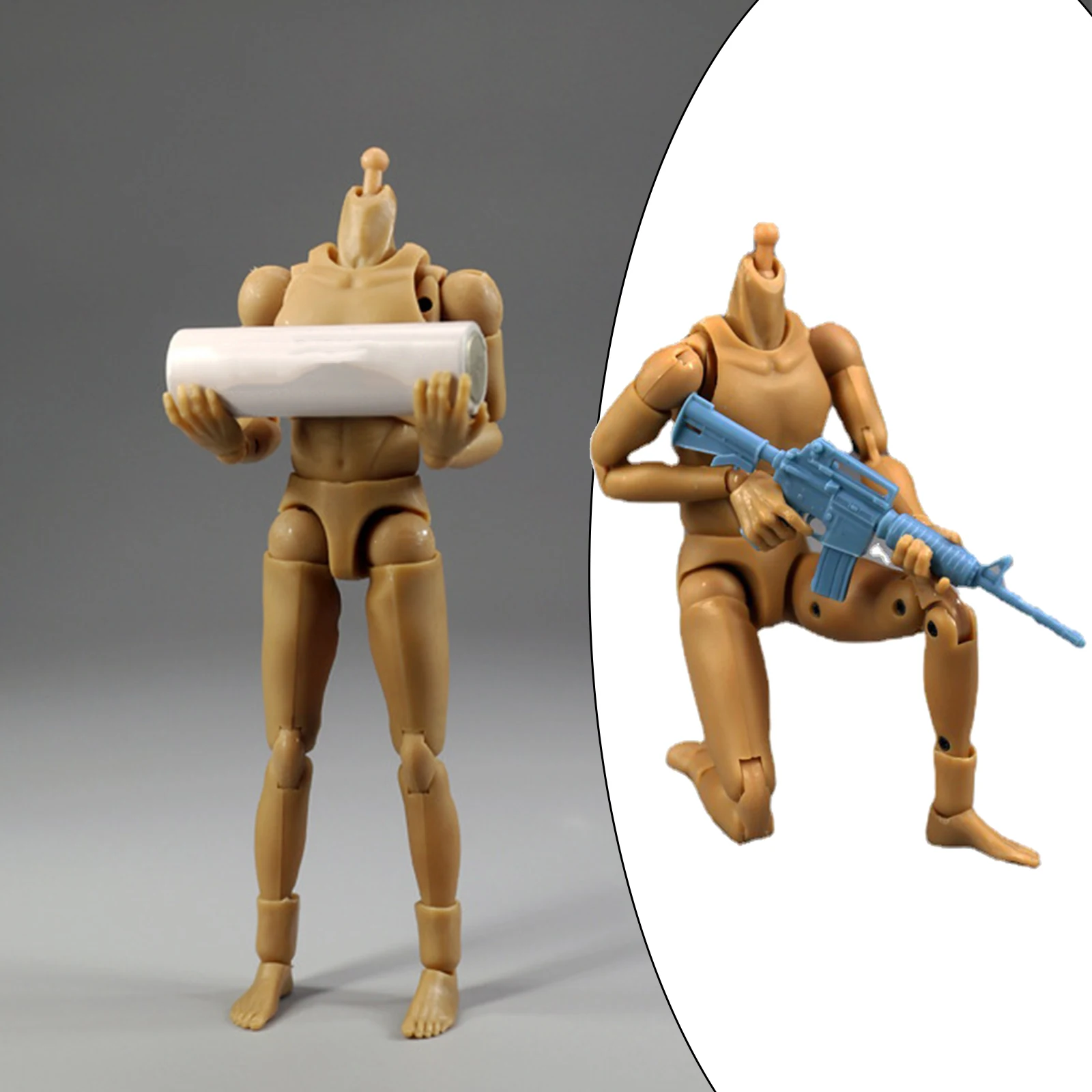 1/12 Male Body Action Figures Super Flexible Dolls with Spare Hands for Arts/Drawings/Photography | Игрушки и хобби