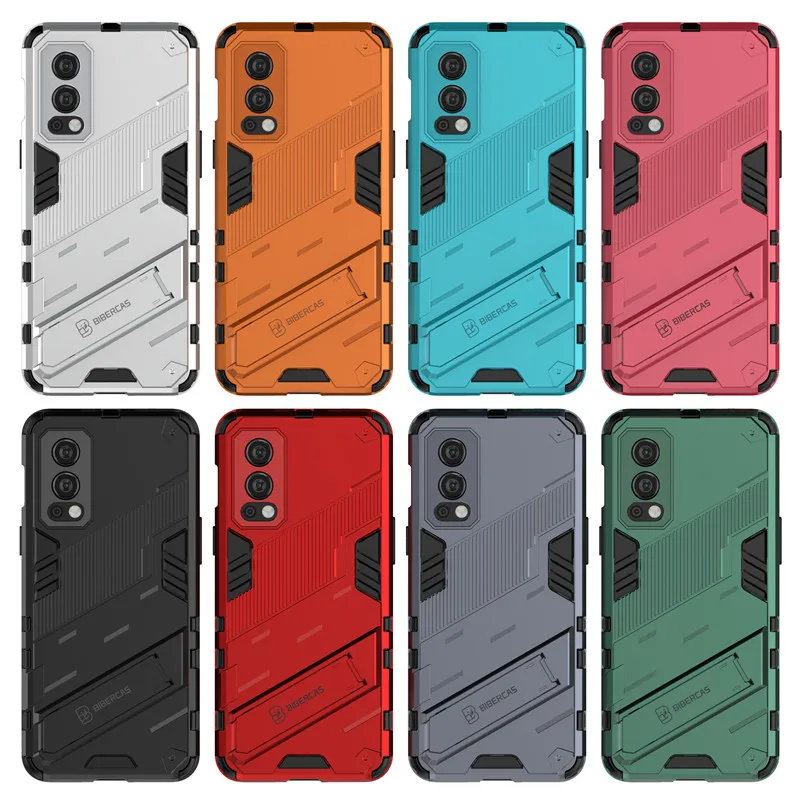 for oneplus nord 2 5g case oneplus nord n200 5g cover punk style holder armor bumper back phone cases for oneplus nord2 funda free global shipping