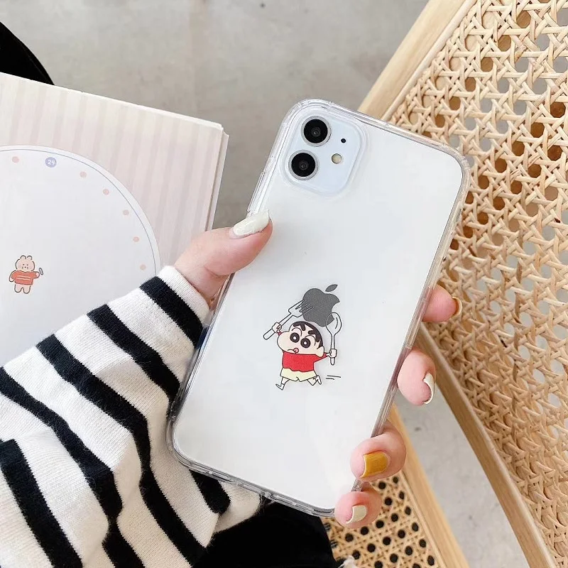 

Spoof fun Cat and Mouse Phone Case For iphone XS 8 7plus clear soft shell for Iphone 11 12 12pro max case protective back cover