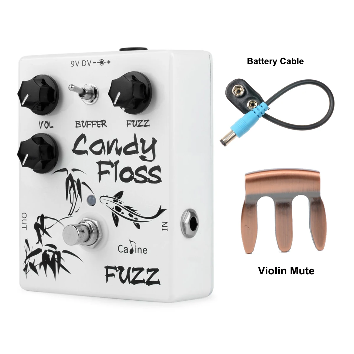 

Caline CP-42 Candy Floss Fuzz Guitar Effect Pedal True Bypass Guitar Accessories Aluminum Alloy Guitar Pedal