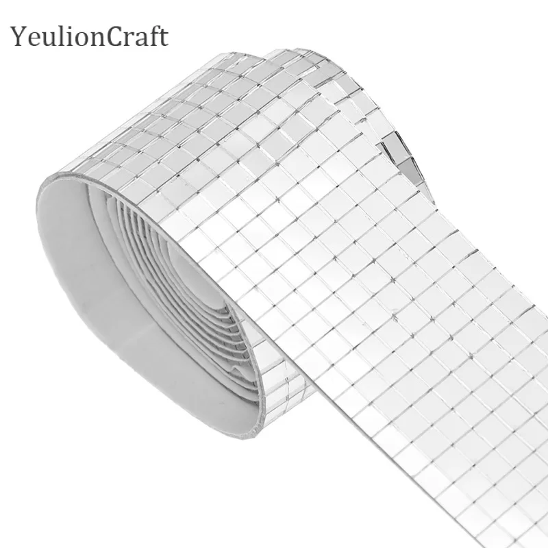 Самоклеящаяся мини квадратная стеклянная зеркальная мозаичная плитка Chzimade 150x0 5