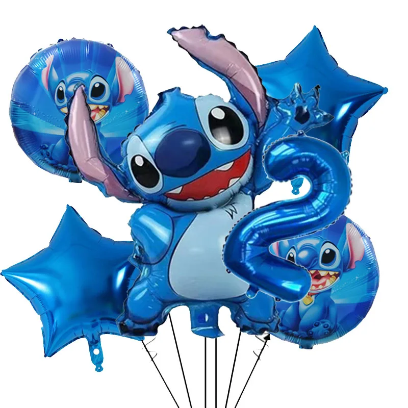 

Disney Lilo & Stitch Foil Balloons Party Supplies Kids Faovr Happy Birthday Party Decorations Gifts For Kidsroom Decoration