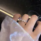 Женское кольцо в виде бабочки с кристаллами, элегантное корейское простое кольцо в стиле Стразы в стиле кэжуал, Открытое кольцо на указательный палец, подарок