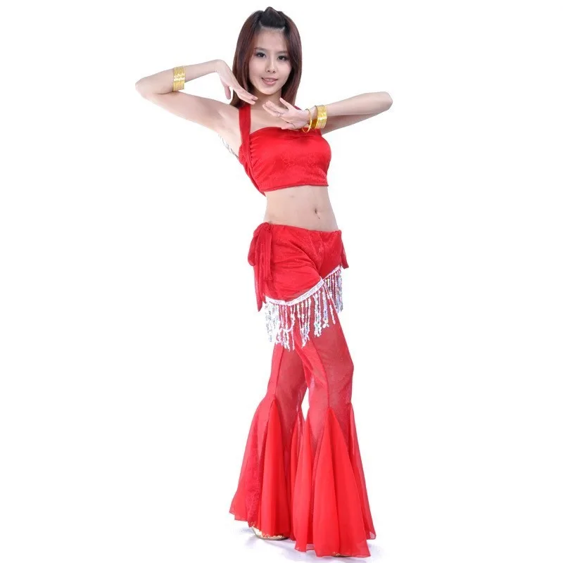 Красный костюм для танца живота индийские платья женщин танцевальные костюмы