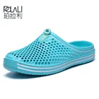 POLALIженские сандалии со стразами; 2022 летние сандалии модные перфорированные открытые туфли; Дышащие пляжные шлепанцы EVA Массажные шлепанцы на плоской подошве