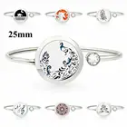 Павлин 25 мм 316L нержавеющая сталь браслет для ароматерапии диффузор медальон браслет ювелирные изделия бесплатно 10 шт. подушечек