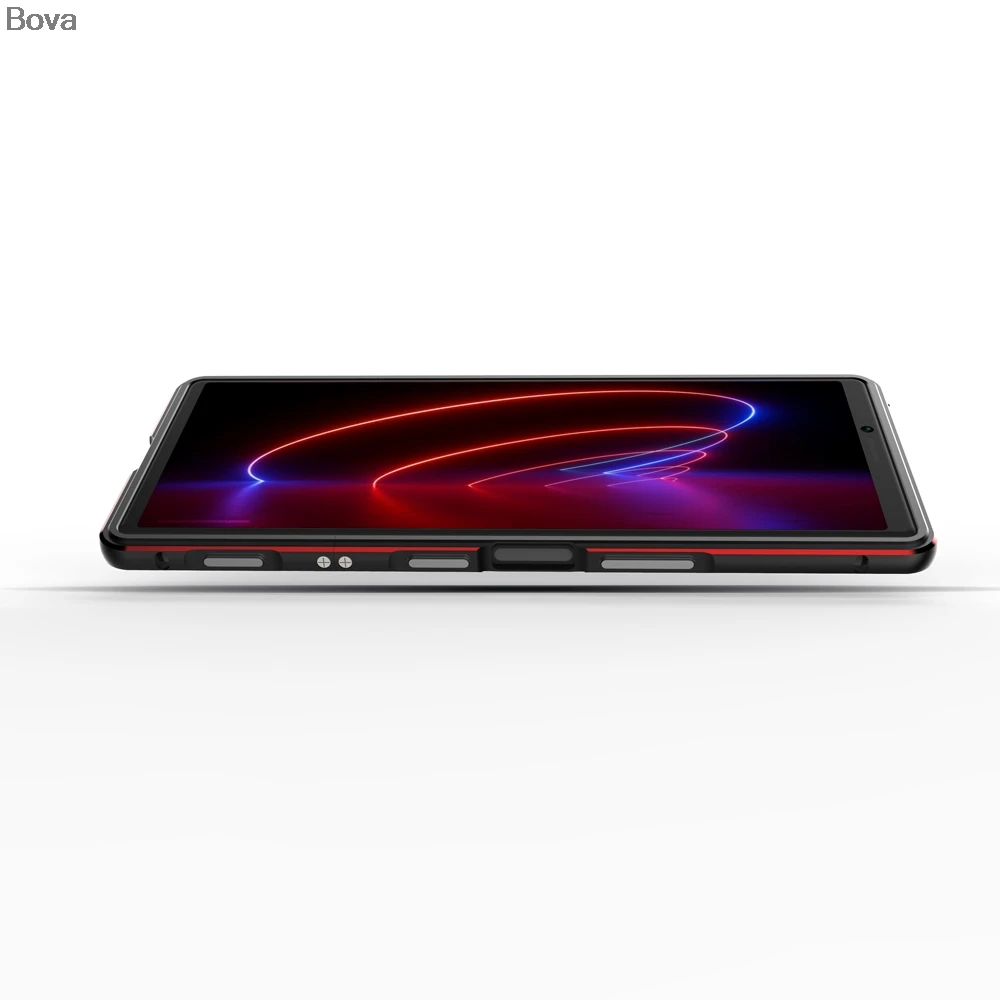 Чехол для sony Xperia 1/XZ4 Роскошный ультра тонкий алюминиевый бампер для sony Xperia XZ4+ 2 пленки(1 передняя+ 1 задняя