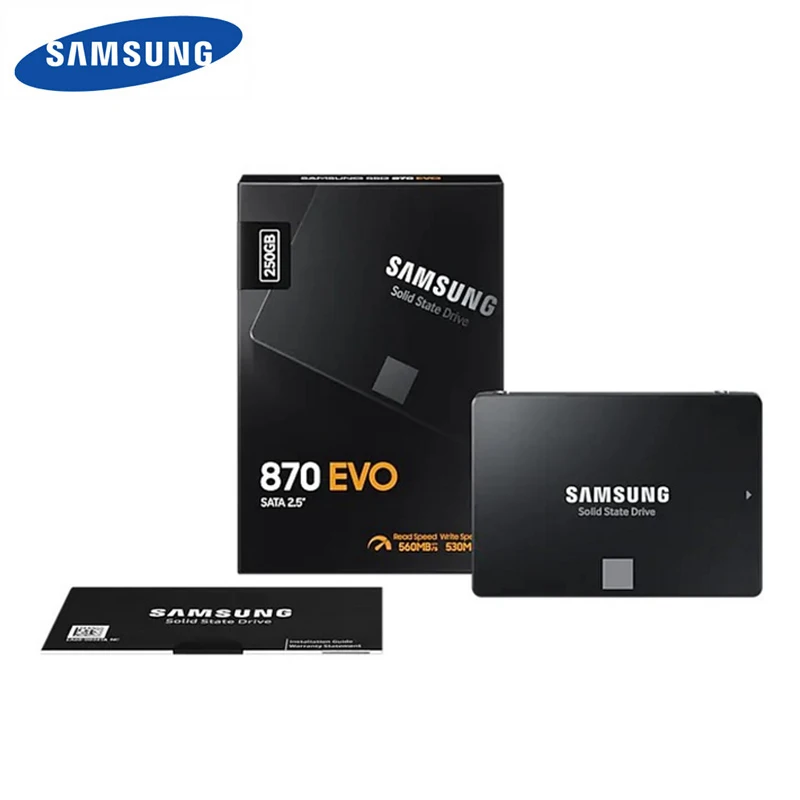 SAMSUNG SSD 870 EVO 500 Гб 250 ГБ Внутренний твердотельный диск HDD жесткий SATA III 2 5 дюйма ТБ MLC