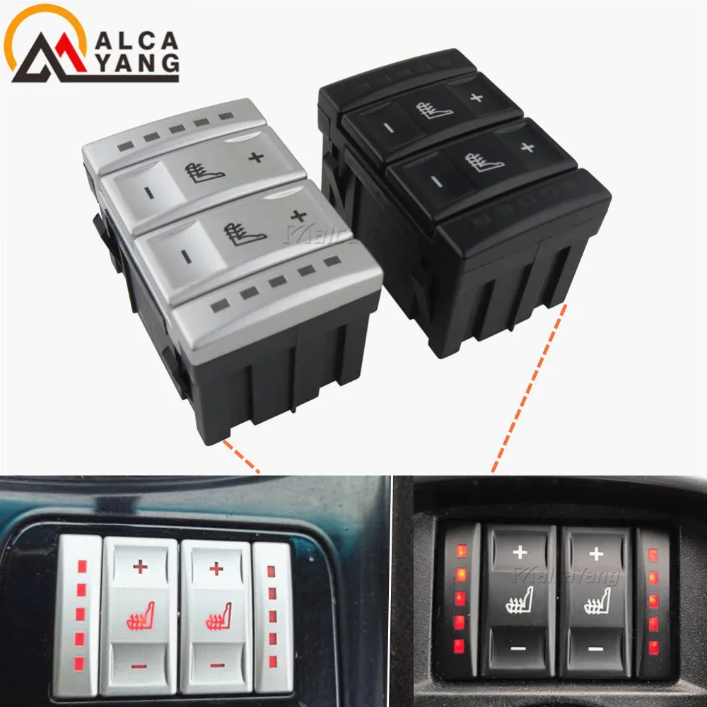 New Car Black/Silver Seat Heating Button Control Switch For Ford S-MAX 2006 -2015 Mondeo MK 4 2007-2015 Galaxy car accessories