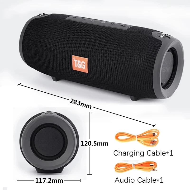 

TG118 High Power 40W Bluetooth Speaker Waterproof Portable Column For PC Computer Speakers Subwoofer Boom Box Music Center Radio