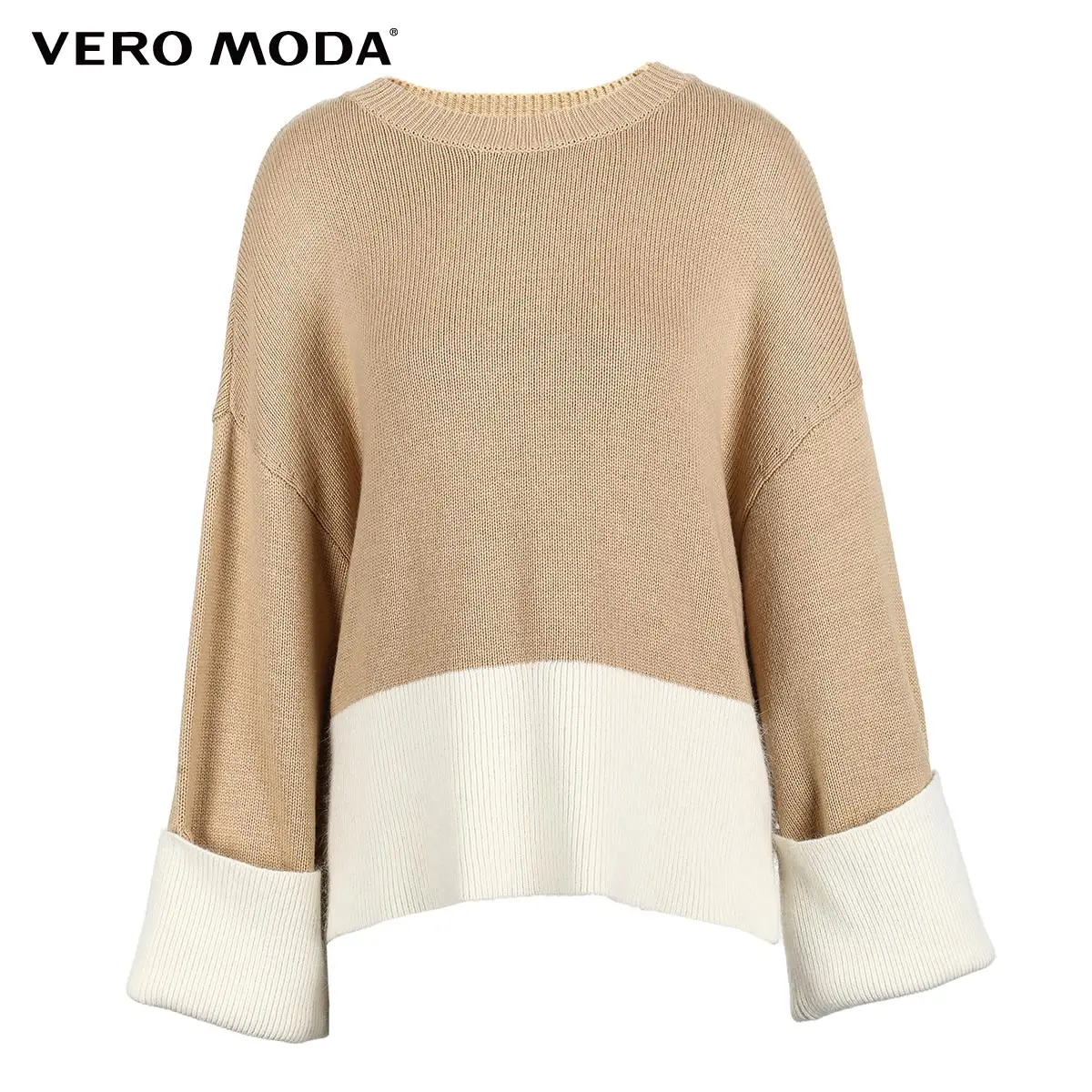 Vero Moda шерстяная вязаная с круглым вырезом из кроличьего меха | 318413578