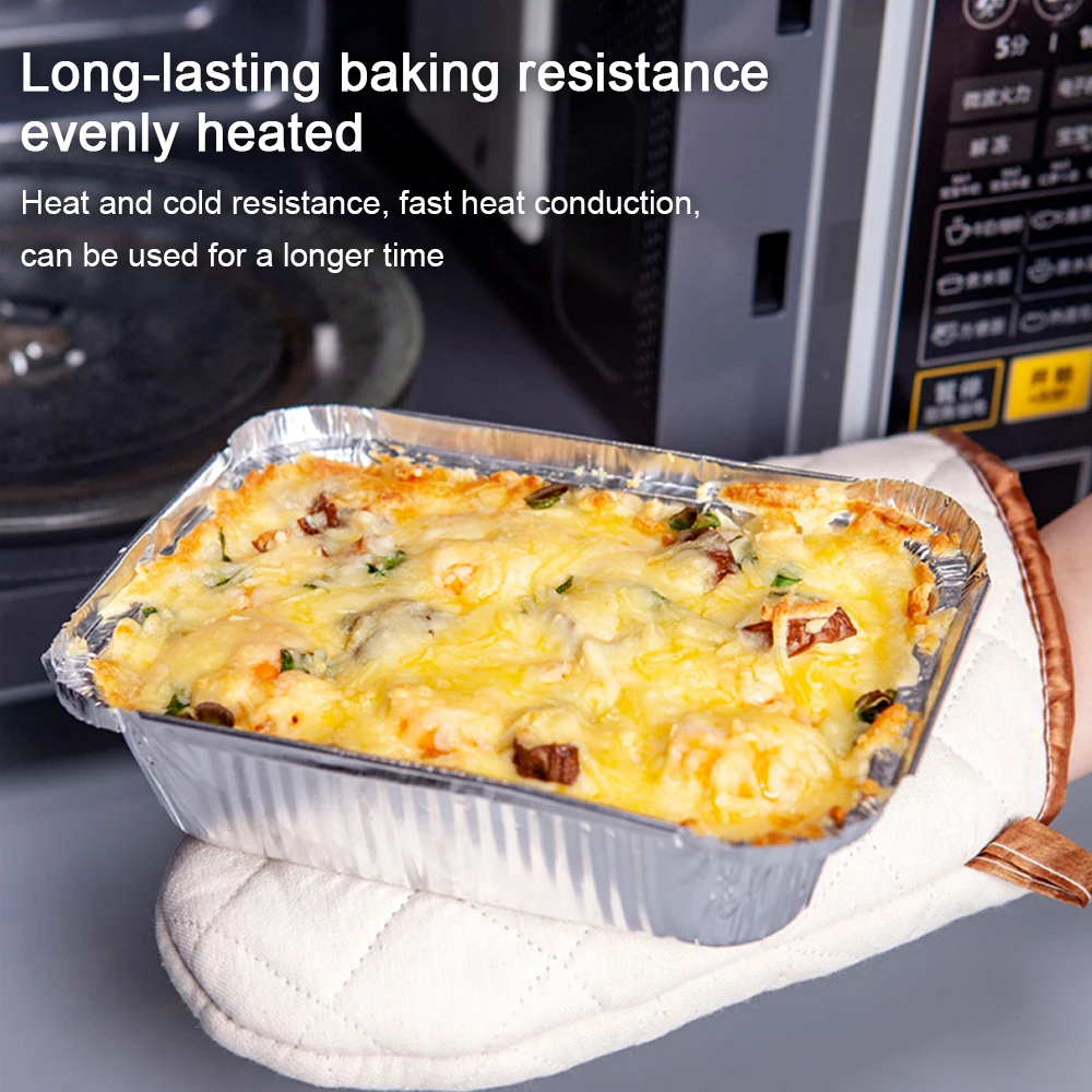 Контейнер для еды Алюминий Фольга смазка кастрюли одноразовые барбекю поддон