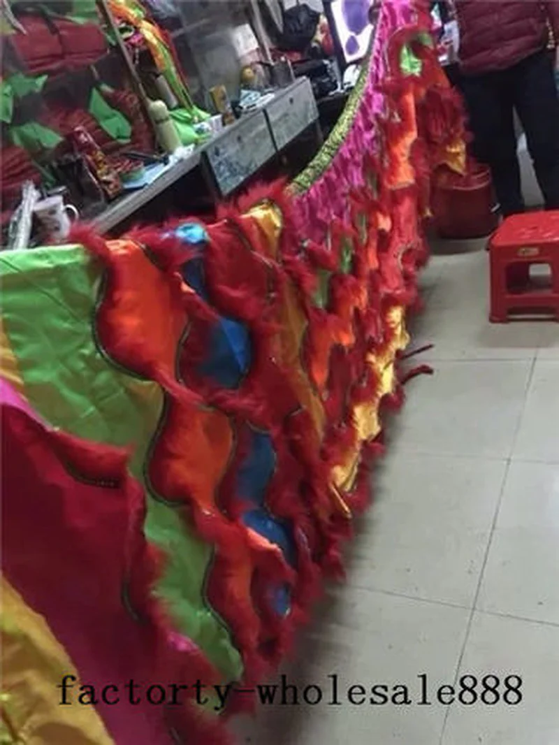 2020 костюм талисмана для танца льва Китайская народная шерсть Южная (просто плащ)