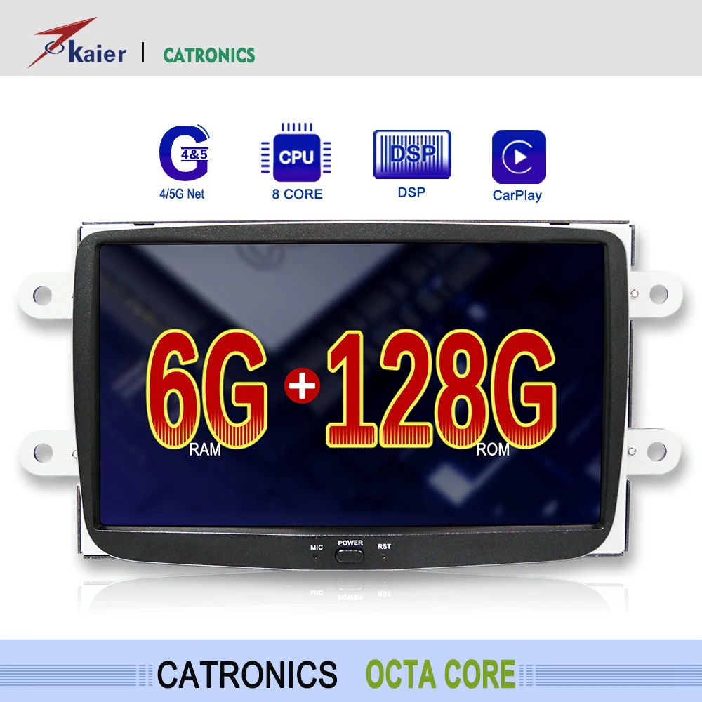 Автомобильный dvd радиоприемник 6 + 128G android gps навигация Dacia/Sandero/Duster/Renault/Captur/Lada/Xray