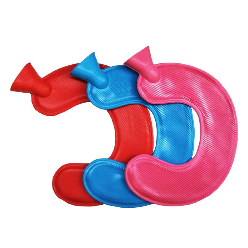 

Hot Water Bottle U-shaped Natural Rubber Heating Hot Water Bag Bottle for Neck and Shoulder Pain Relief