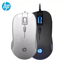 Original HP Computer Mouse Wired Gaming Mice G100 Black&White USB Optical 2000 DPI Adjustable Backlit Genuine Desktop Mouse