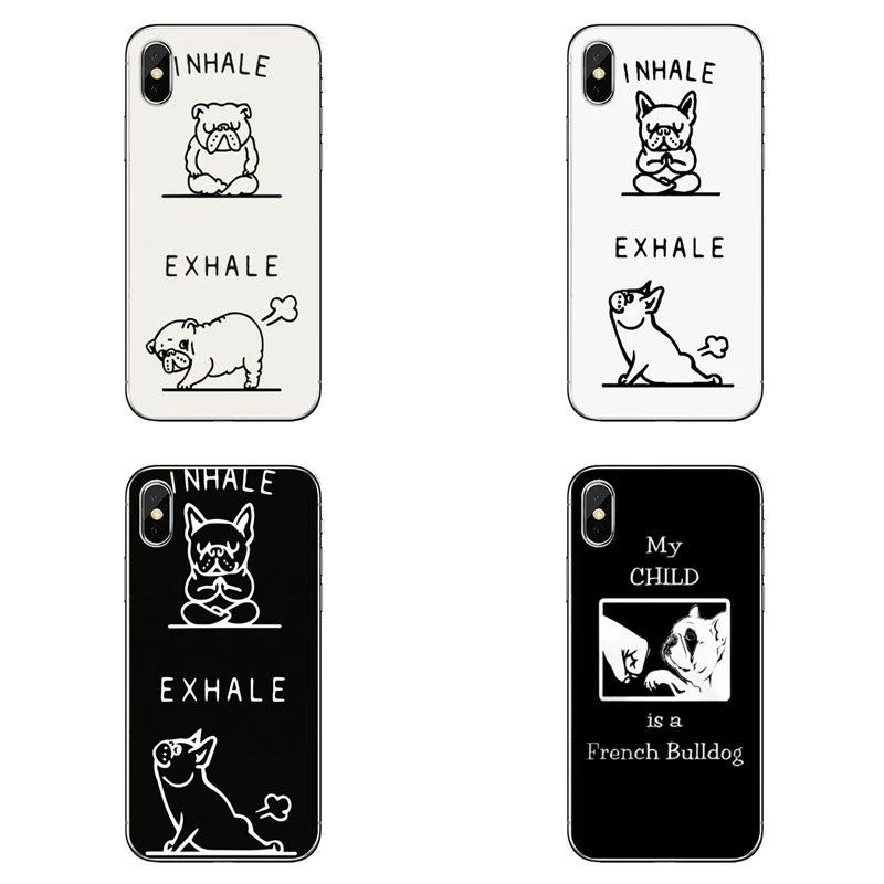 Мягкий силиконовый чехол для телефона Французский бульдог выдох iPhone 11 Pro XS Max XR X 8 7