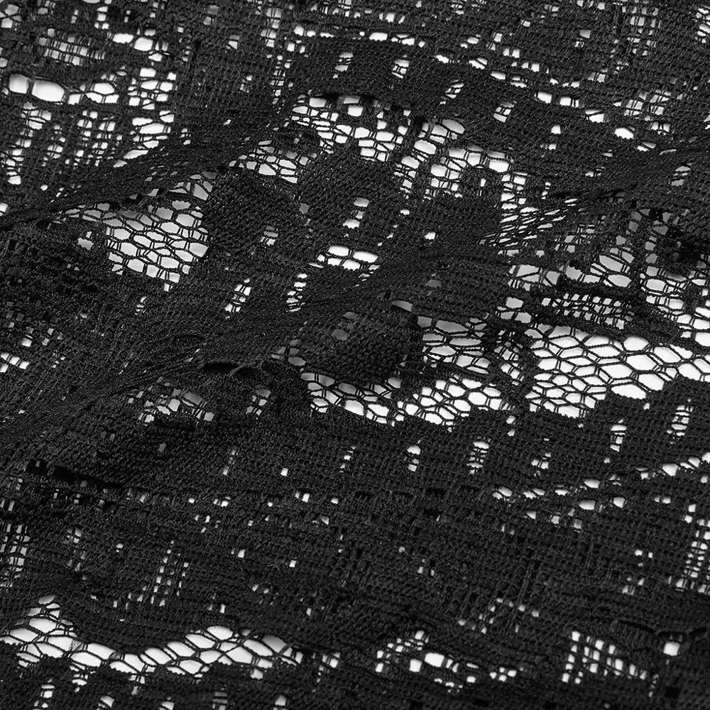 Панковские рейв Готический узор Пейсли Кружева прозрачные брюки визуальный kei