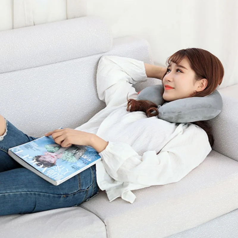 Household Ushaped Pillow Soft Black Panda Travel Neck Protective Plane Scientific Posture Correction Sleeping Student |