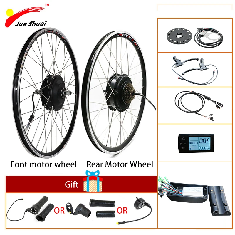 36V 250W 350W 500W Front Rear Hub Motor Wheel ebike Motor Kit Electric Bike Conversion Kit without Battery for 20'' 26'' 700C 28" Electric Bicycle eBIKE Conversion Kit Bicicleta Eletrica