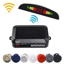 wireless Car Auto Parktronic Parking Sensor System With 4 Sensors Reversing Car Parking Radar Monitor Detector LED Display