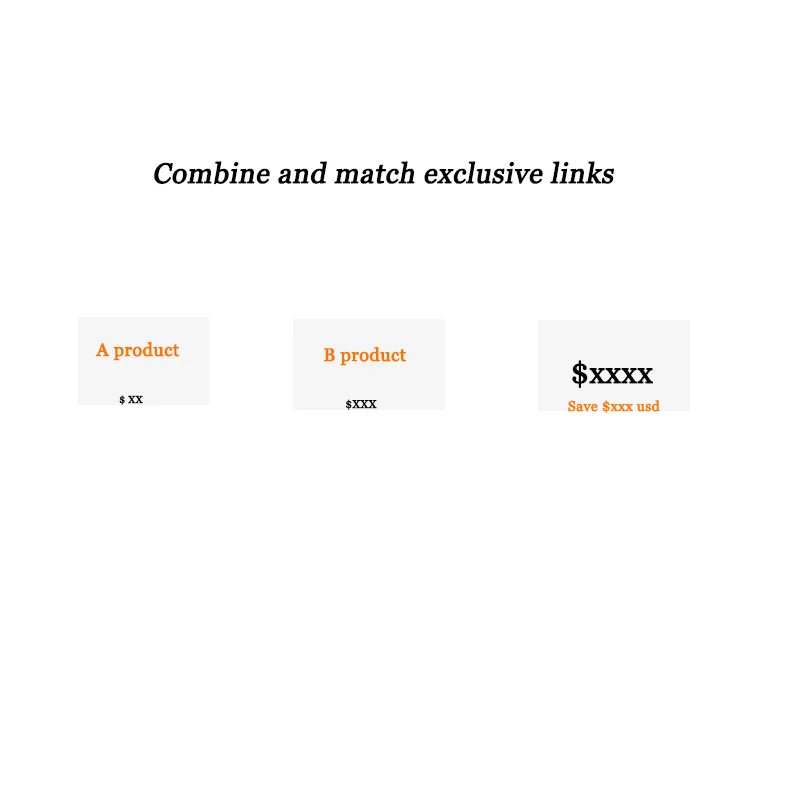 Combine and match exclusive links |