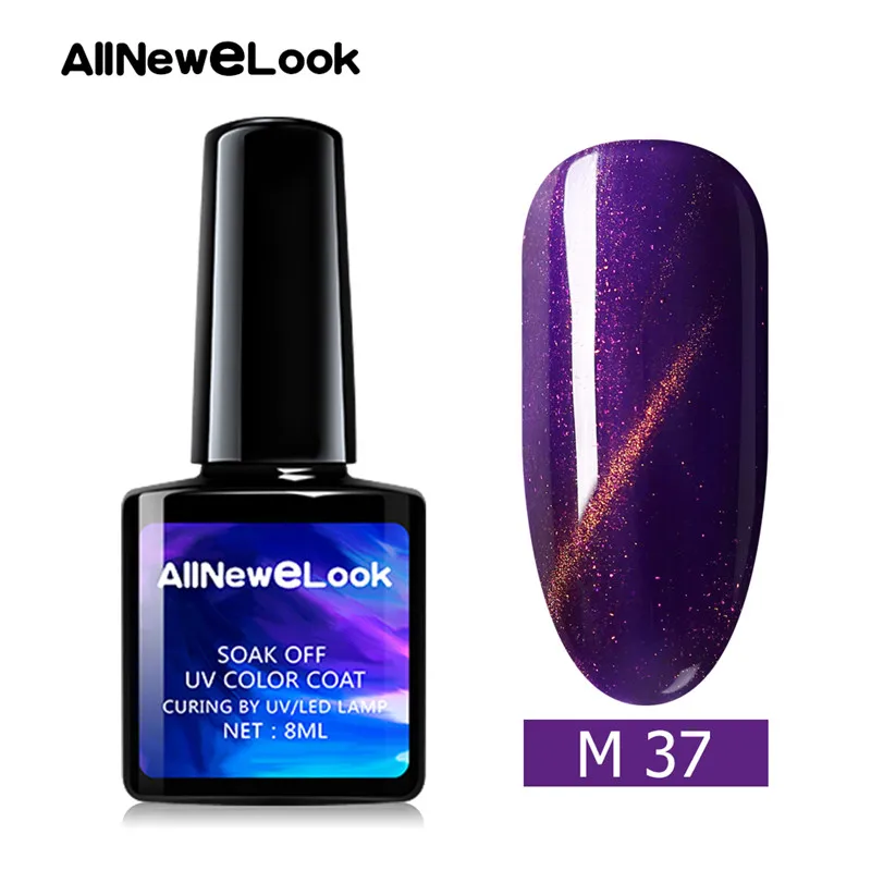 CA037 Allneweook УФ-гель для ногтей Cateye 8 мл Магнитный лазер лак для ногтей клей для ногтей - Цвет: CA037