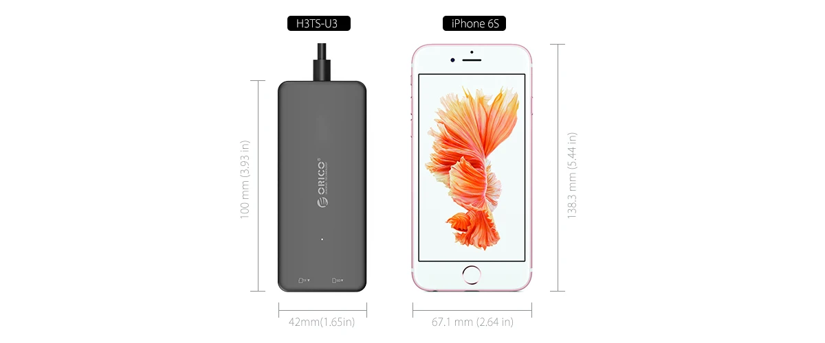 Usb-концентратор 3 порта USB 3,0 концентратор Высокоскоростной многопортовый usb-адаптер 2 в 1 usb3.0 концентратор SD/TF кардридер для ПК ноутбука, H3TS-U3